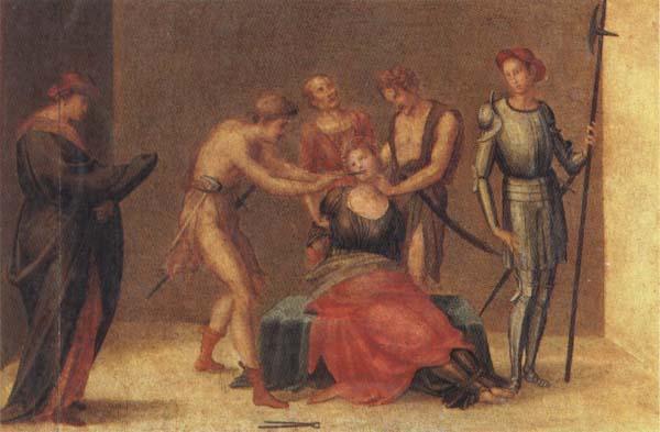 Francesco Granacci The Martyrdom of St.Apollonia Germany oil painting art